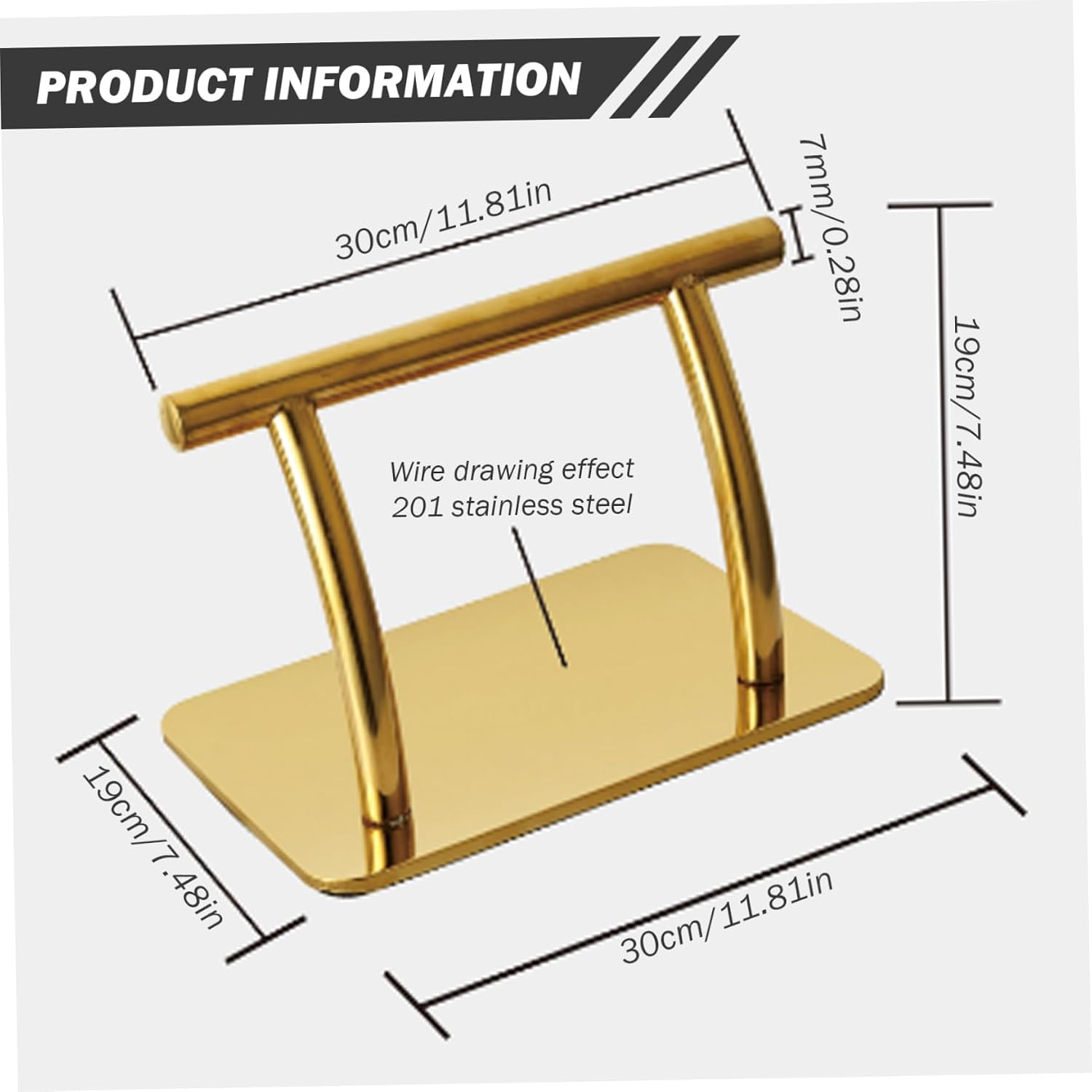 Heavy-Duty Stainless Steel Pedicure Foot Rest, Salon Foot Pedal for Barber Chair... image