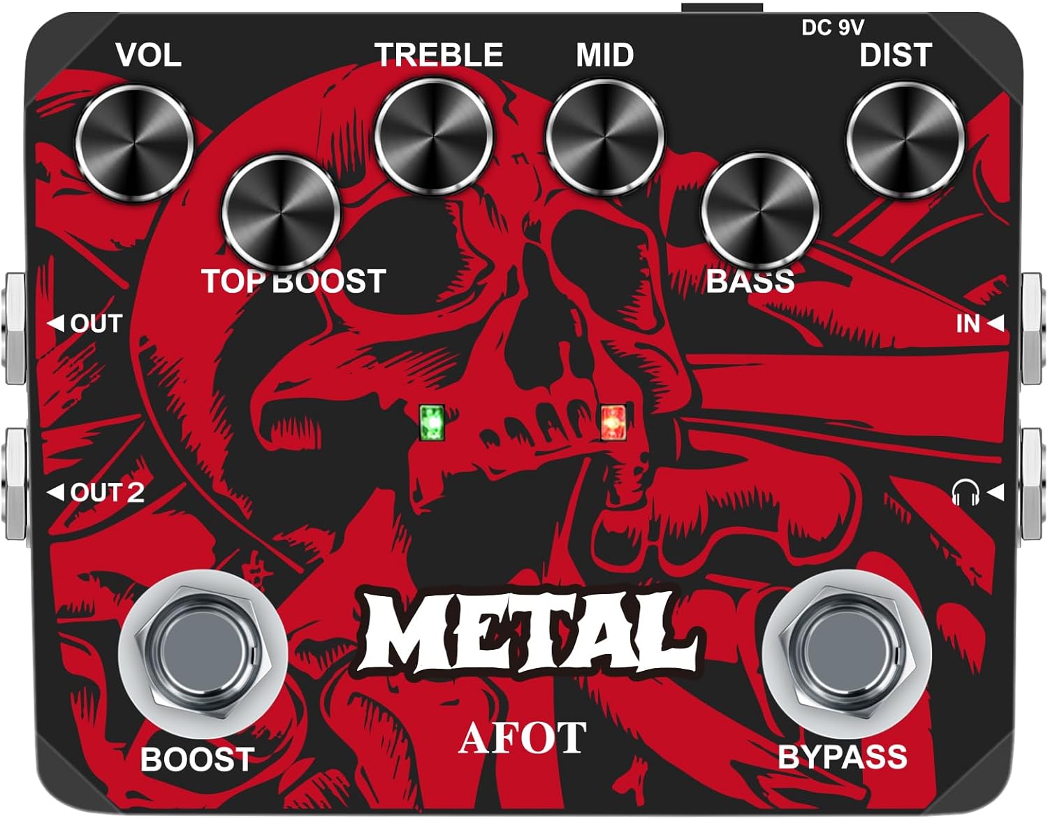 Heavy Metal Distortion Guitar Pedal, Realize the Sounds of Metal, Rock and Punk, Muff Top...