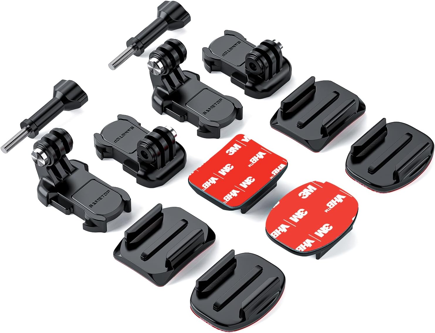 Helmet Sticky Mounts Adhesive Buckle Mount Accessories for GoPro | Screw Kit, for Go Pro...