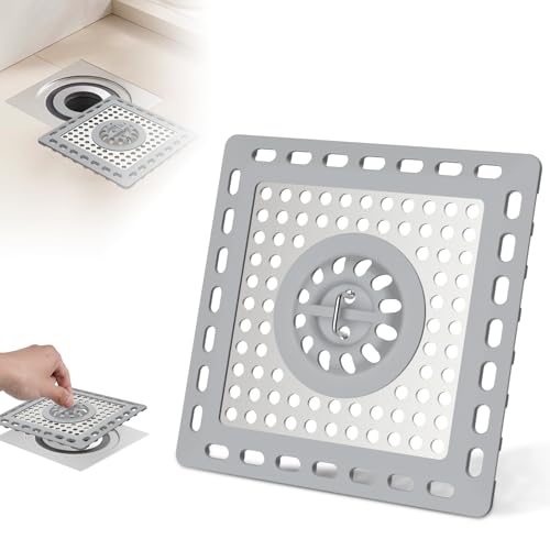 Hibbent Upgraded 3 in 1 Bathroom Sink Drain Strainer, Universal Pop Up Stopper with... image