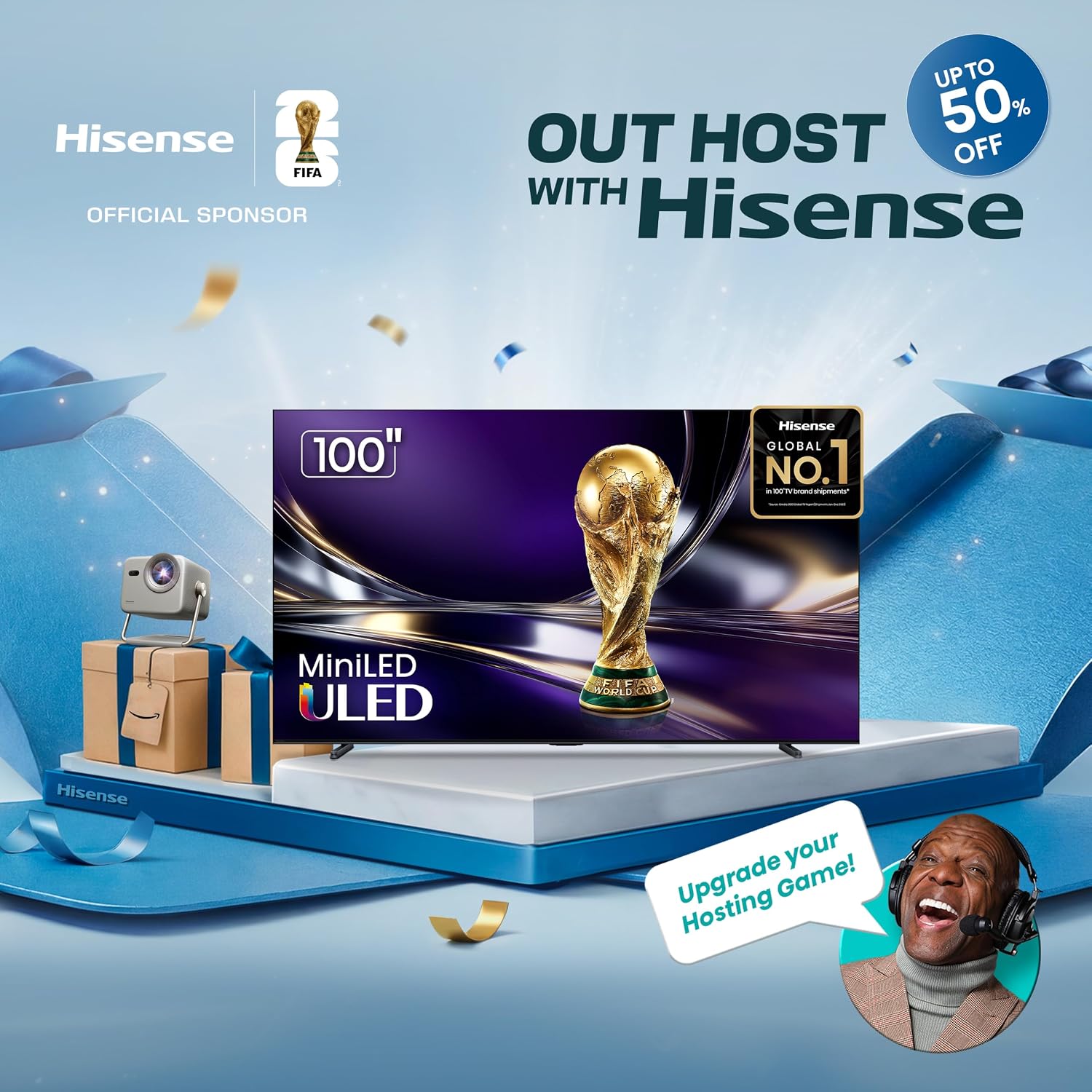 Hisense 65" Class QD7 Series Mini-LED 4K UHD Smart Fire TV (65QD7QF, 2025 Model) - QLED... image