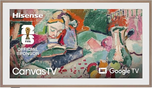 Hisense 65-Inch Class QLED 4K S7N CanvasTV™ Series Dolby Vision HDR Google Smart TV...