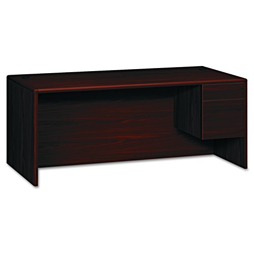 HON 10743NN 10700 72 by 24 by 29-1/2-Inch 3/4 Pedestal Kneespace Credenza, Mahogany Frame/Top