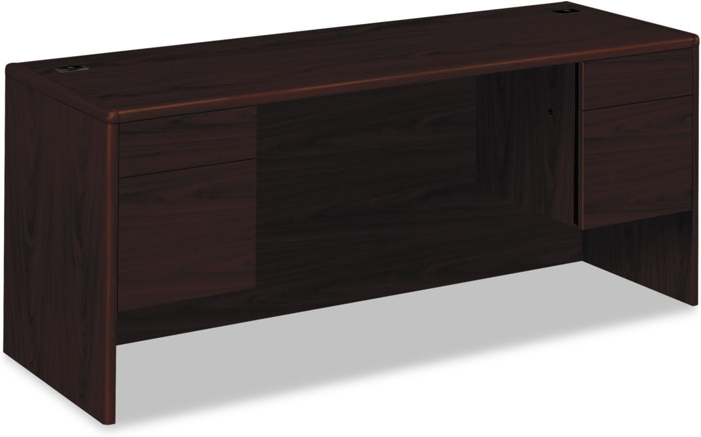 HON 10743NN 10700 Kneespace Credenza, 3/4 Height Pedestals, 72w x 24d x 29 1/2h, Mahogany