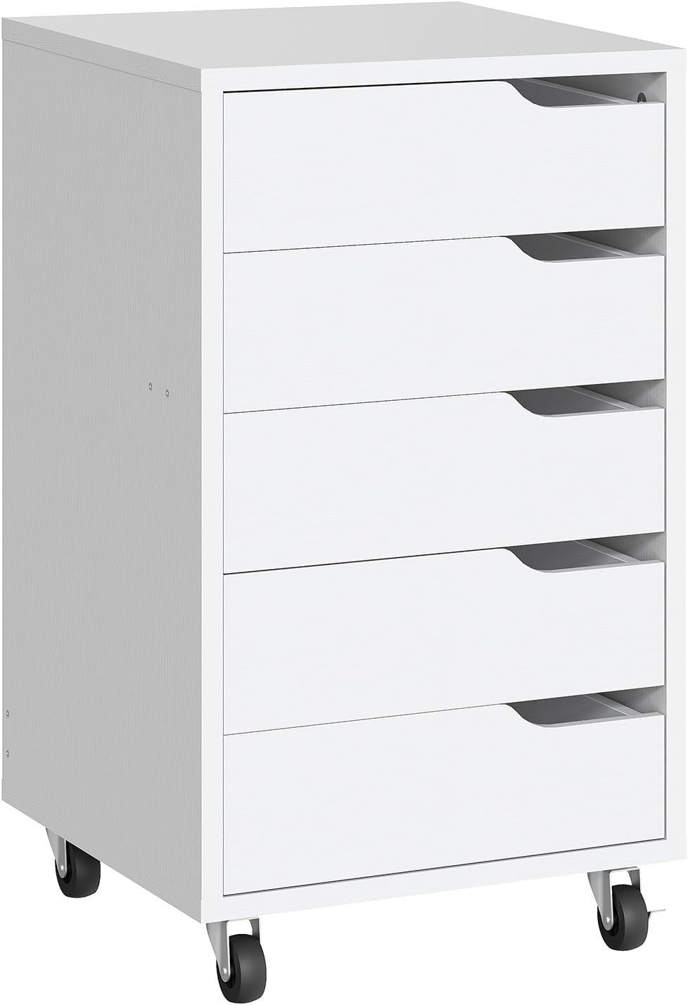 HOOBRO 5-Drawer File Cabinet, Under Desk Mobile Filing Cabinet with Wheels, Rolling Office...