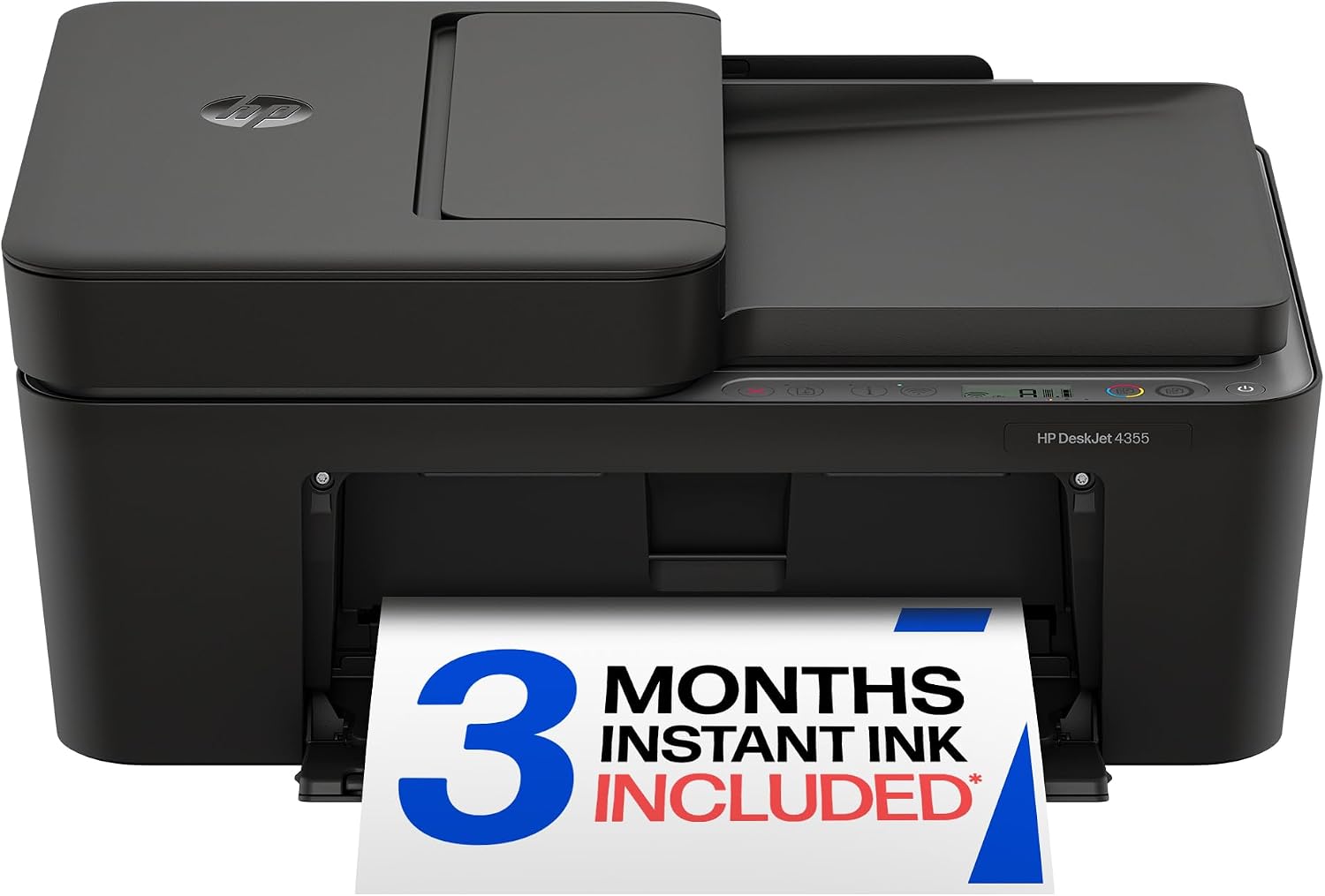 HP DeskJet 4355 Wireless All-in-One Color Inkjet Printer, Scanner, Copier, Best for Home, 3...