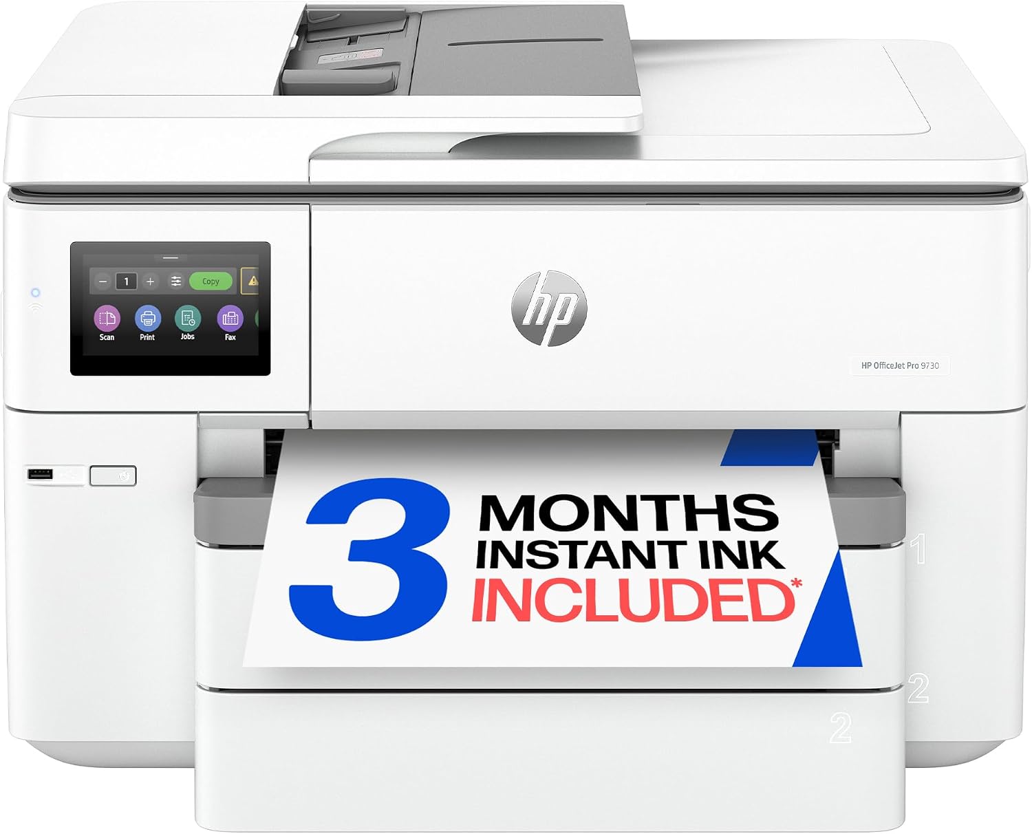 HP OfficeJet Pro 9730 Wide-Format Wireless All-in-One Color Inkjet Printer, Print, scan...