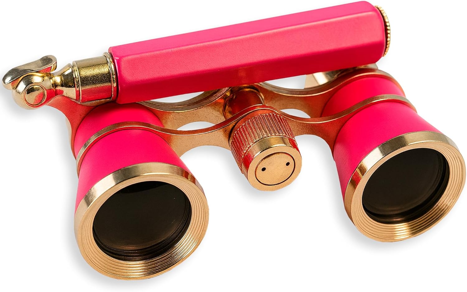 HQRP 3 x 25 Opera Glasses Theater Binoculars, Rose/Pink-Pearl with Gold Trim, w/Crystal...