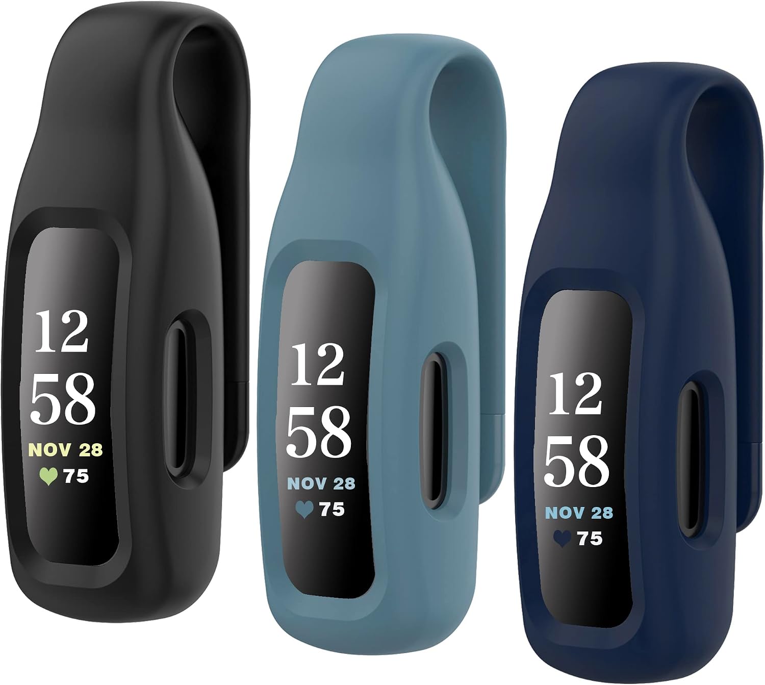 HSWAI 3-Pack Clips Replacement for Fitbit Inspire 2/Fitbit Inspire 3, Soft Comfortable...