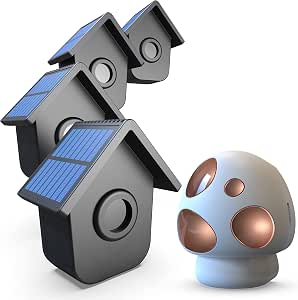 HTZSAFE 1/2 Mile Long Range Solar Driveway Alarm - Outdoor Weatherproof Wireless Motion... image