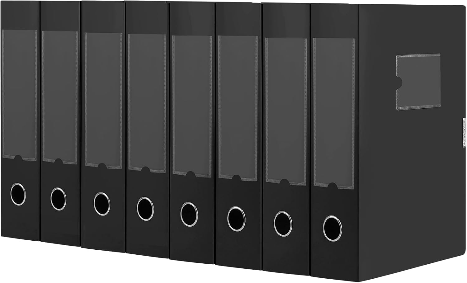 HUA JIE A4 Storage File Boxes Plastic Archives Cases with Lid, File Folder Organizer...