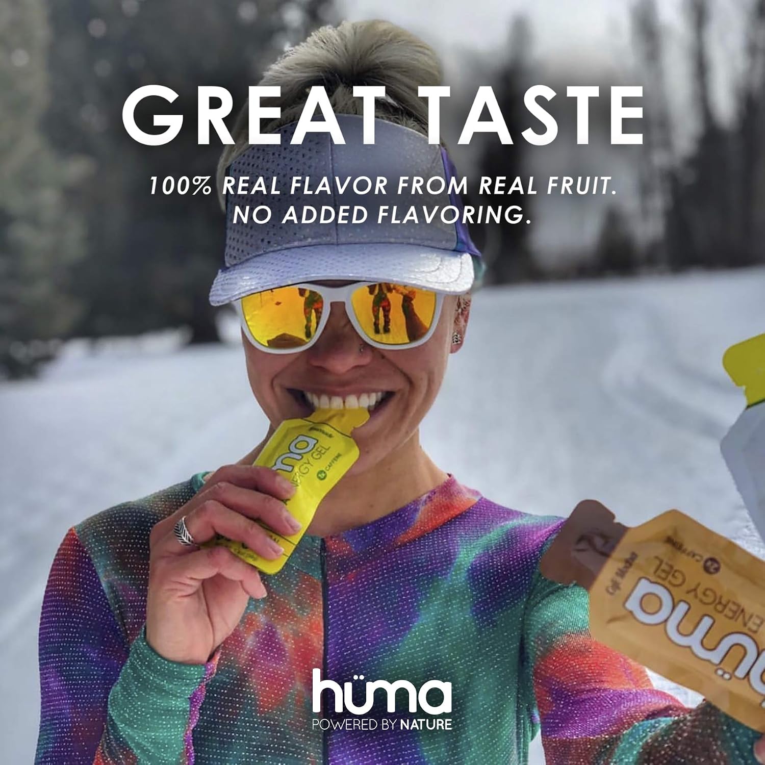 Huma Chia Energy Gel, Variety, 12 Gels | Real Food, Stomach Friendly Energy Gels image