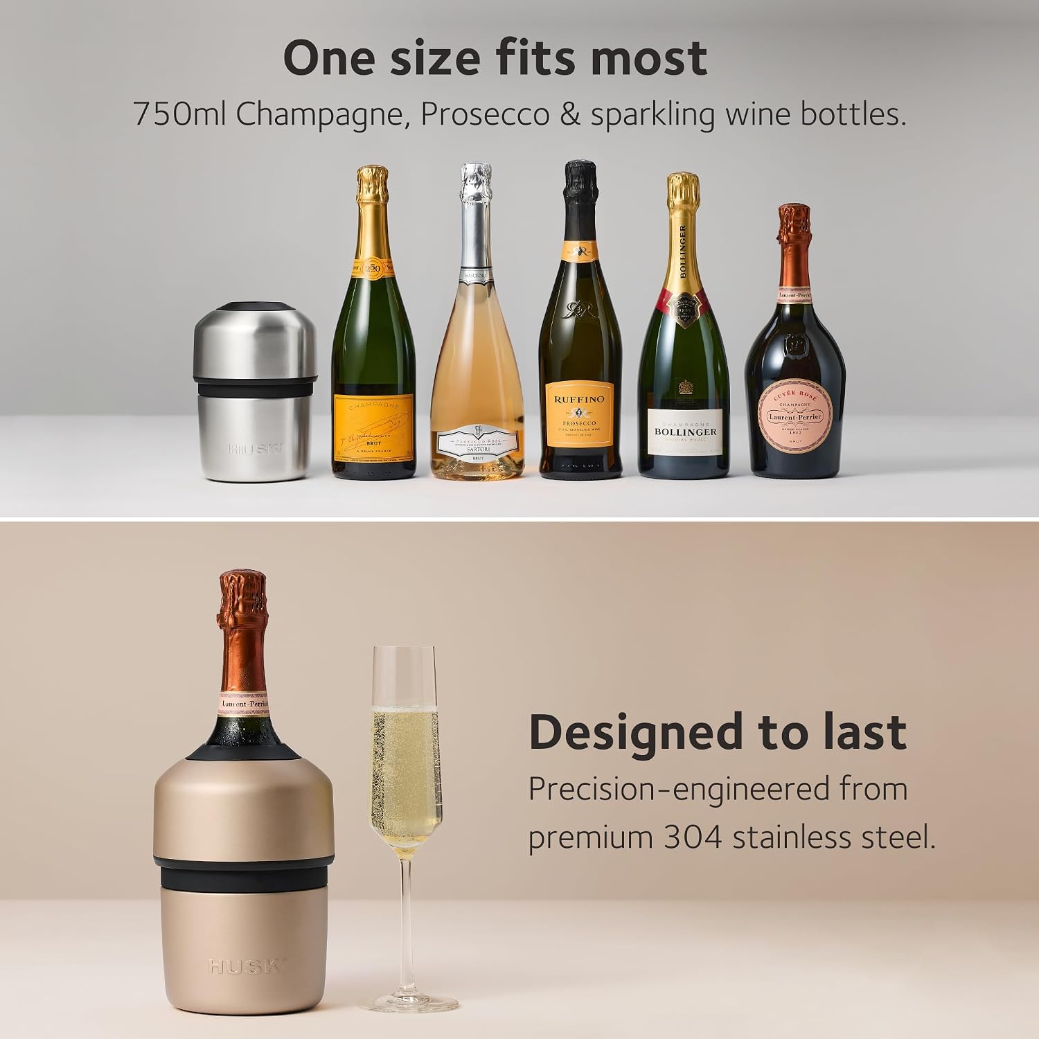 Huski Champagne Chiller | NEW | Award-Winning Iceless Design with Detachable Bottle Stopper... image