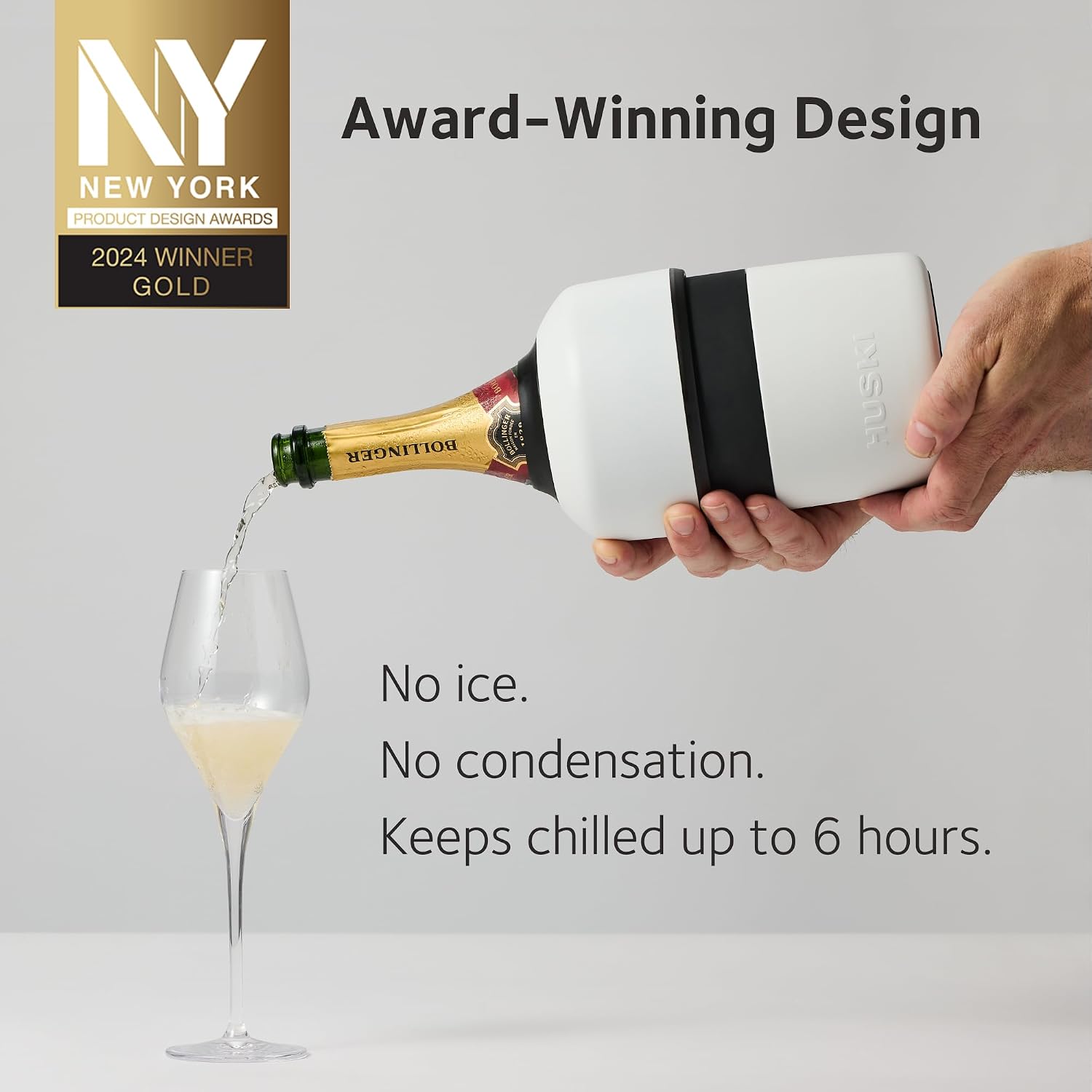 Huski Champagne Chiller | NEW | Award-Winning Iceless Design with Detachable Bottle Stopper... image