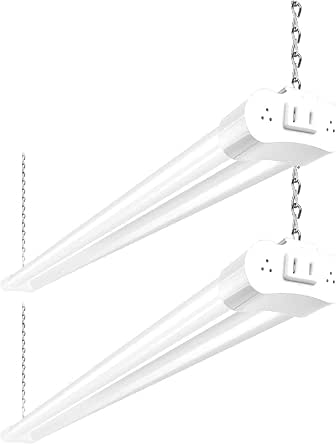 hykolity 2 Pack 4FT Linkable LED Shop Light for Garage, 4400lm, 4FT 42W Utility Light...
