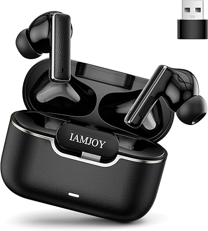 IAMJOY Gaming Earbuds, 20ms Low Latency, Active Noise Cancelling with 6 Mic, 2.4GHz &...
