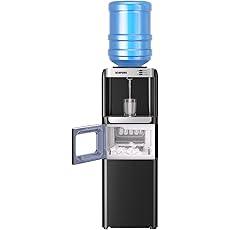 ICEPURE Water Cooler Dispenser with Build-in Ice Maker, Hot and Cold Water Dispenser with...
