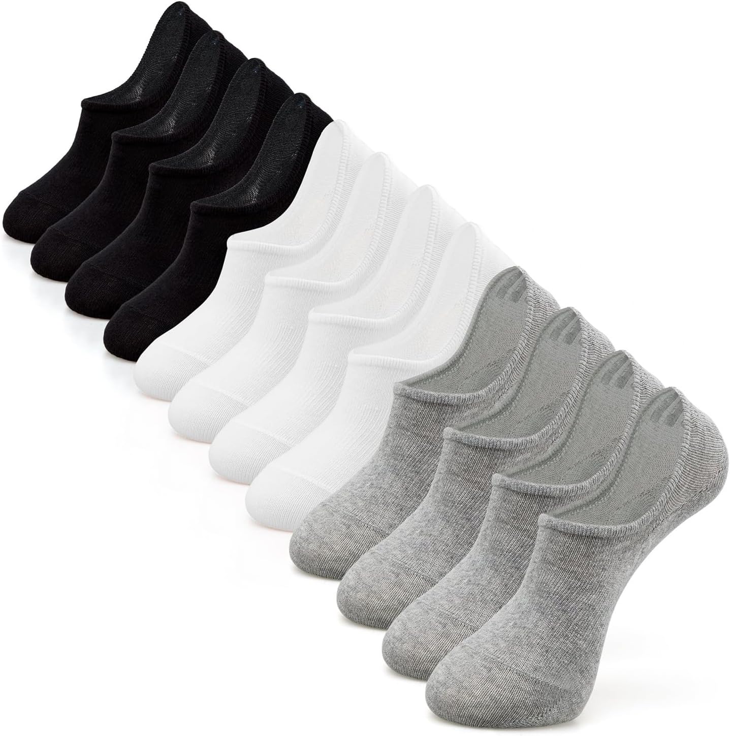IDEGG No Show Socks Women & Men Low Cut Ankle Short Anti-slid Athletic Running Casual...