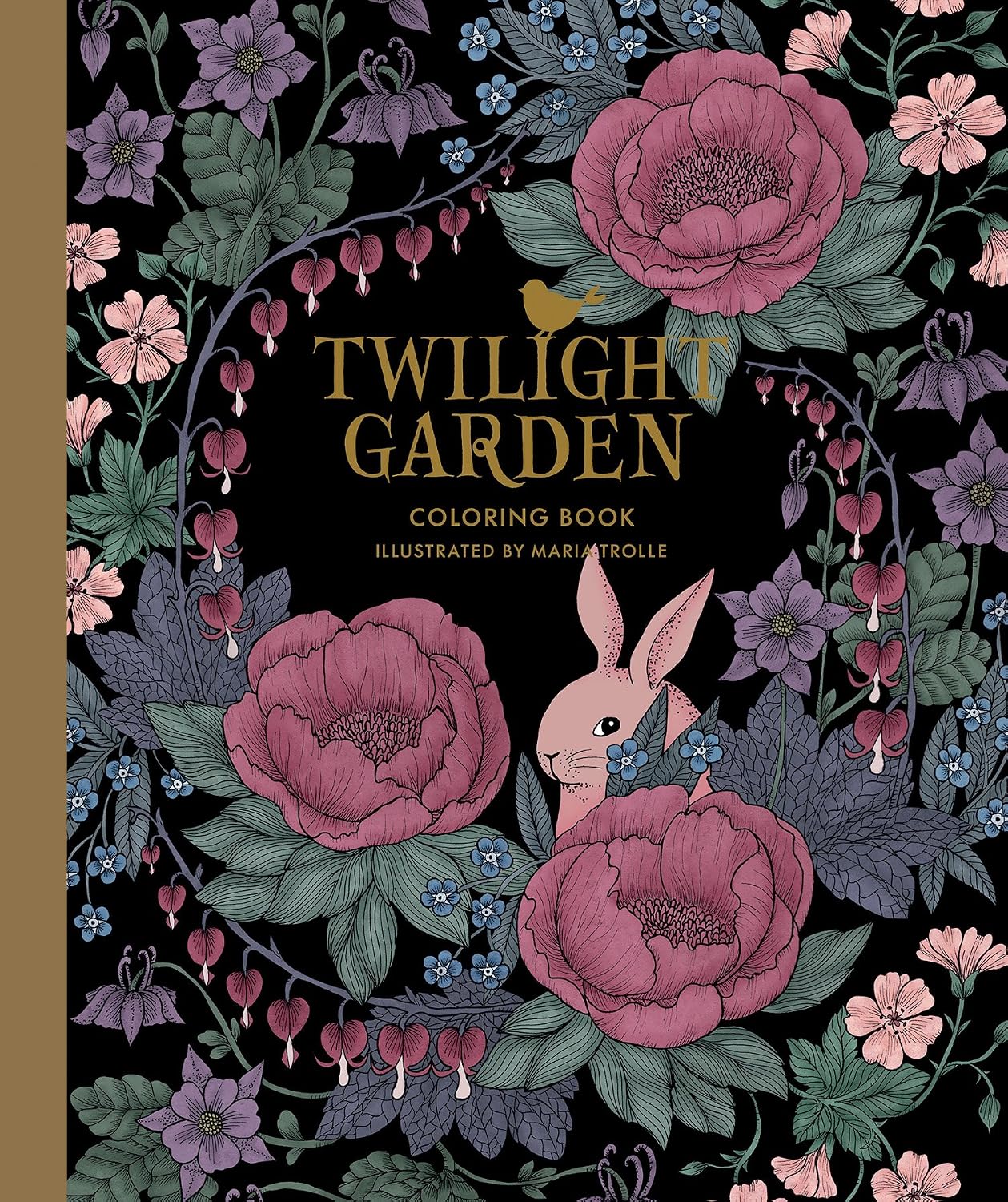 Twilight Garden Coloring Book: Hardcover adult coloring book featuring thick, high-quality paper