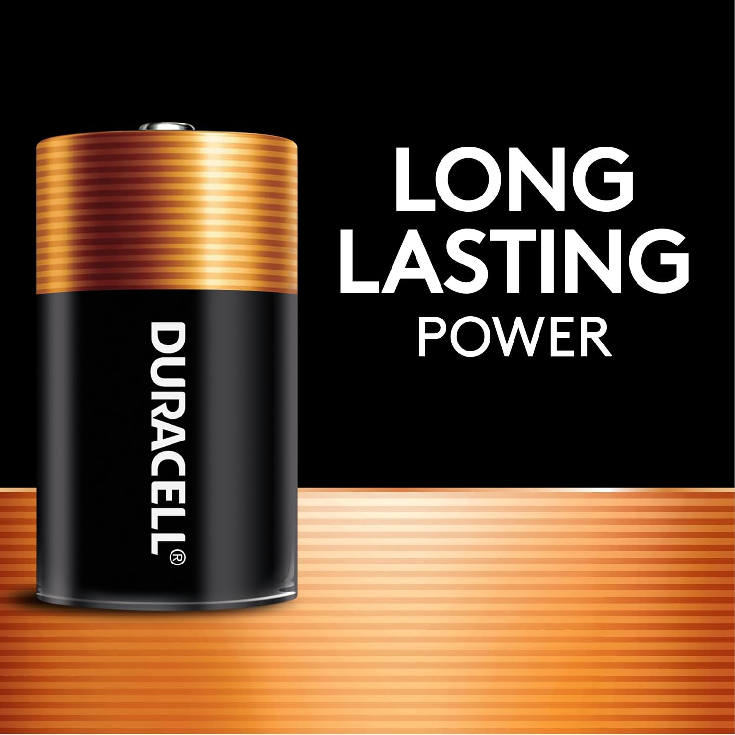 Duracell Coppertop D Batteries, 8 Count (Pack of 1), D Battery with Long-Lasting Power...