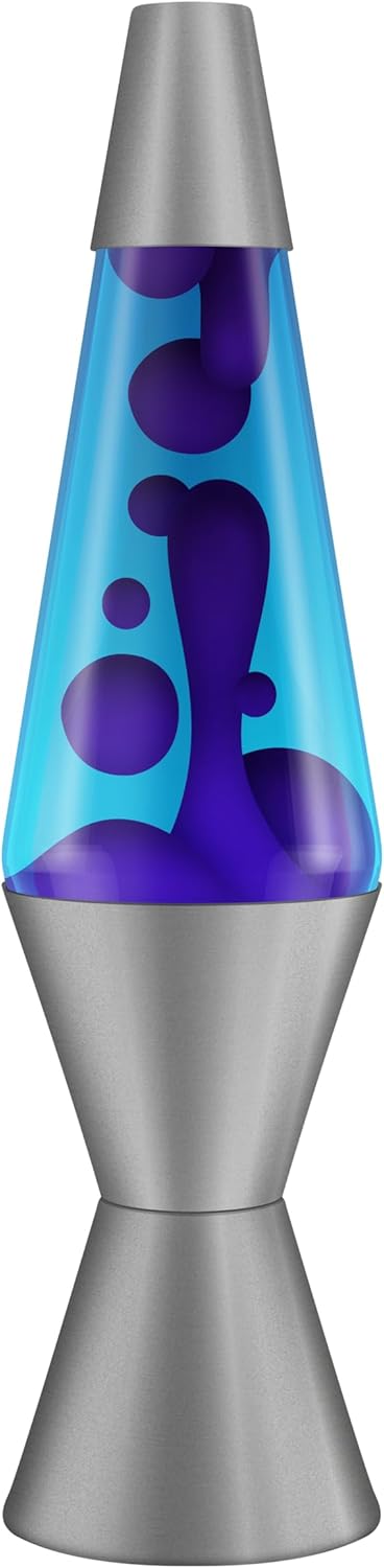 Lava® Lamp - 14.5" Cosmic Wave - The Original Motion Light - Purple Wax and Blue Liquid...
