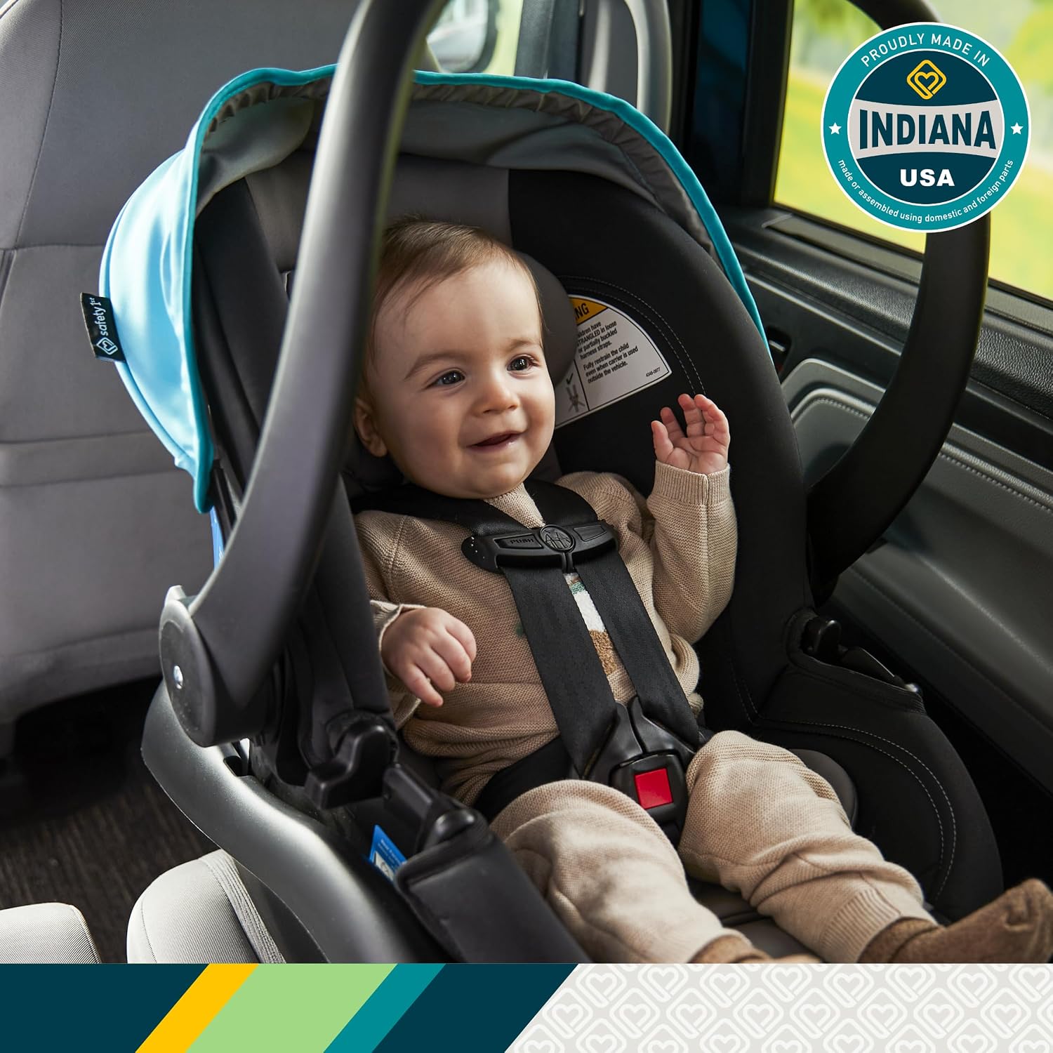 Safety 1st OnBoard FLX Infant Car Seat with Base, Lightweight Baby Car Seat for Travel, Lake...
