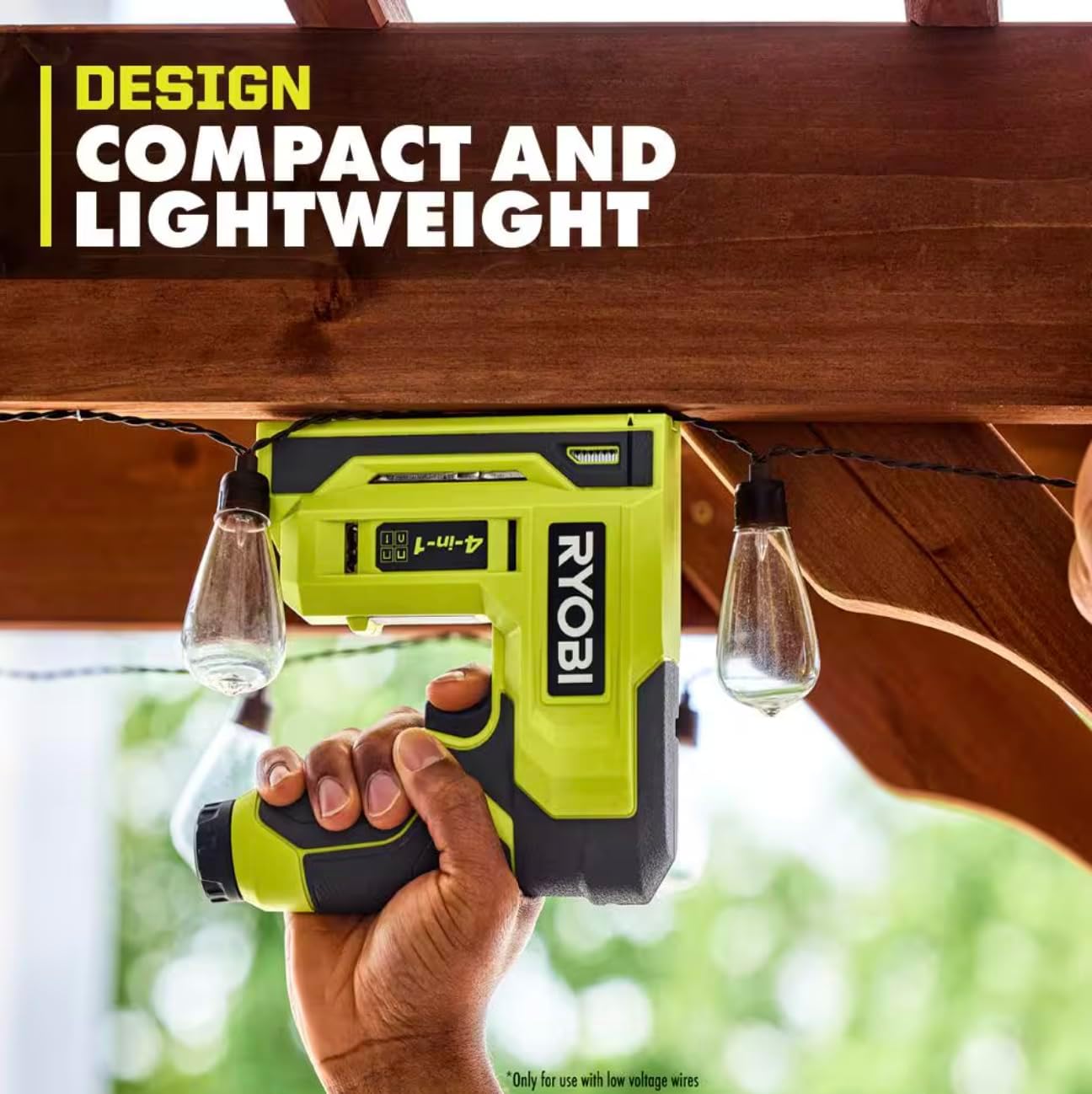 RYOBI USB Lithium 4-in-1 Stapler/Nailer Kit, Cordless with 3Ah Battery, 600+ Staples Per... image