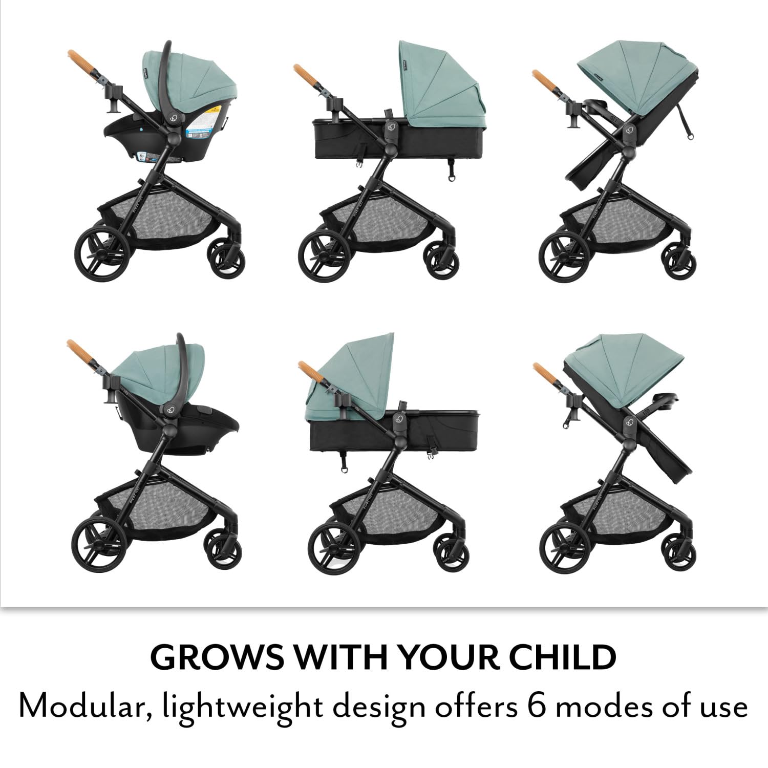 Pivot NXT Travel System with Litemax NXT Infant Car Seat Pacific Green