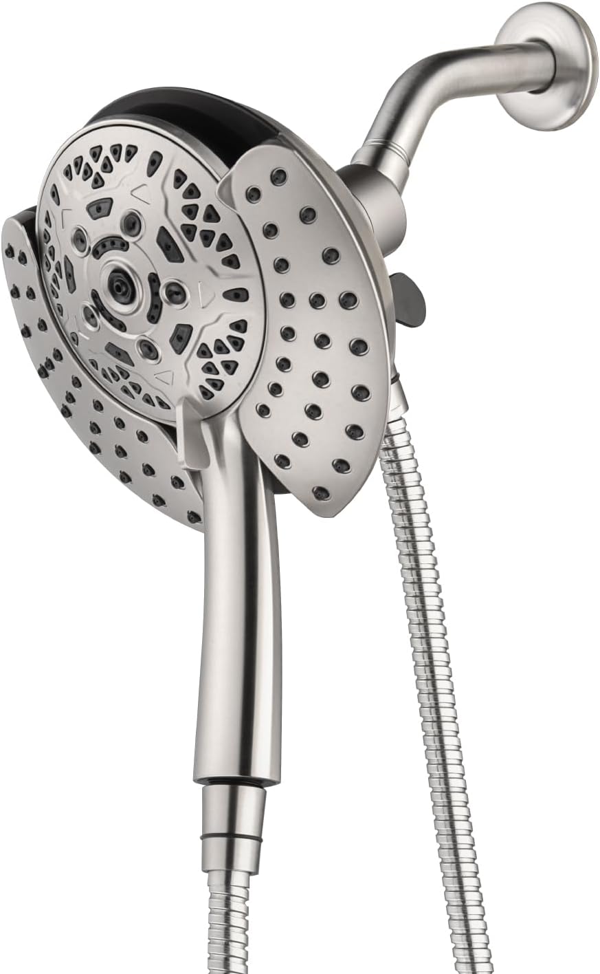 INAVAMZ Shower Head with Handheld High Pressure: Hand Held Shower Head & Rain Shower Head...