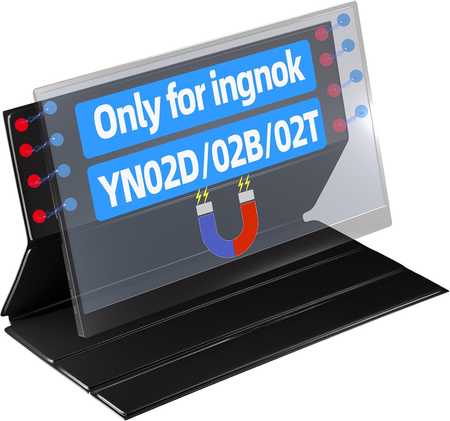 Ingnok Portable Monitor Cover Stand - Applicable to YN02D/YN02B Smart Cover with Ultra-Thin...