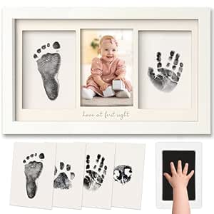 Inkless Hand and Footprint Kit, Boy, Girl, Newborn Keepsake - No Mess Ink Pad for Baby...