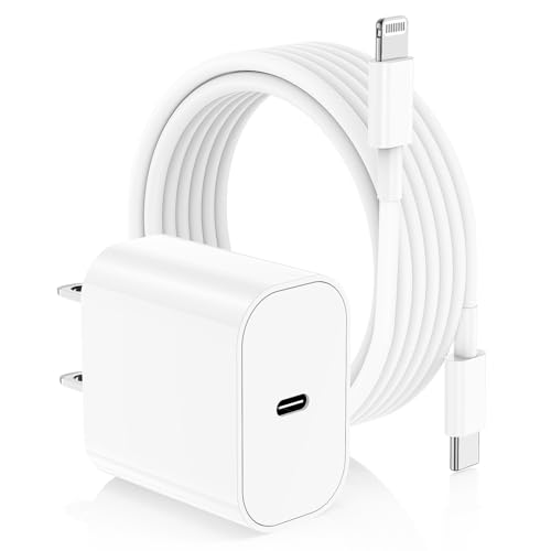 iPhone Fast Charger,Type C Wall Charger Block Plug and 10ft USB C to Lightning Charging...