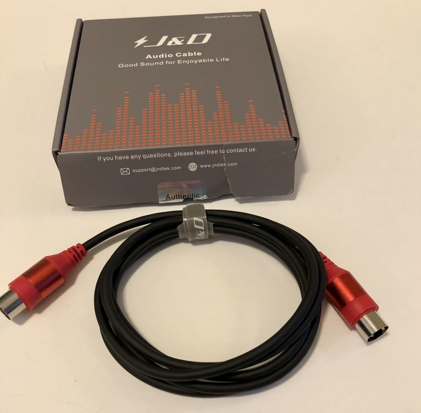 J&D 5-Pin DIN MIDI Cable, Male to Male Cables Compatible with Keyboard, Synthesizer, Guitar...