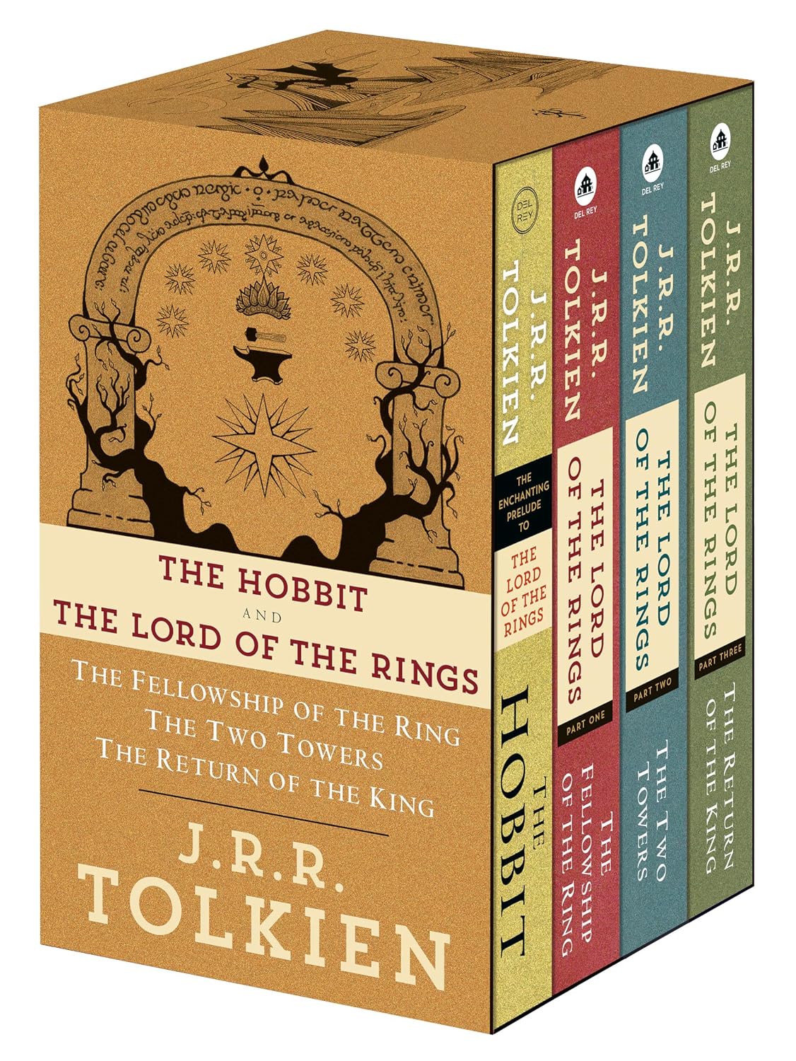 J.R.R. Tolkien 4-Book Boxed Set: The Hobbit and The Lord of the Rings: The Hobbit, The...