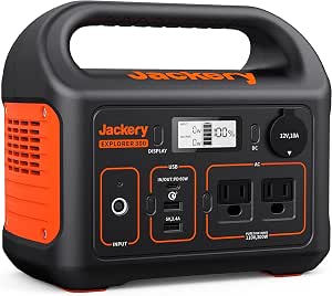 Jackery Portable Power Station Explorer 300, 293Wh Backup Battery, Solar Generator (Solar...