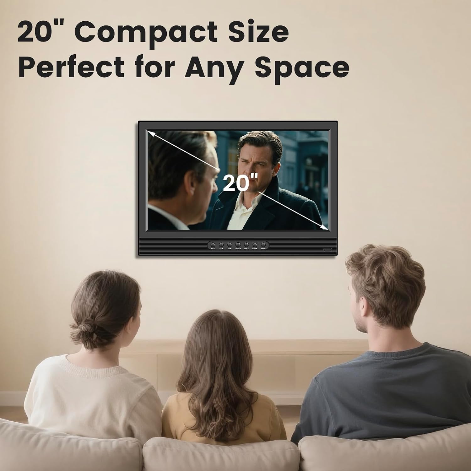 Jexiop 20inch Smart TV,Full HD 1080p LED Flat Screen with ATSC TV,with Built-in... image