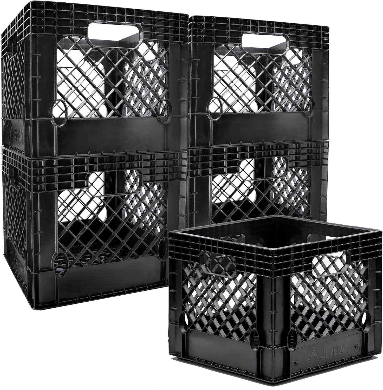 JEZERO Heavy-Duty Commercial Utility Crate | Made from Durable Recyclable HDPE |...