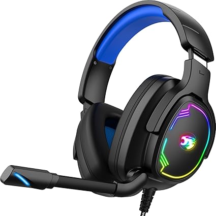 Jimonyer Gaming Headset for PS5 PS4 PC Xbox Series X|S Switch, 7.1 Stereo Surround Sound...