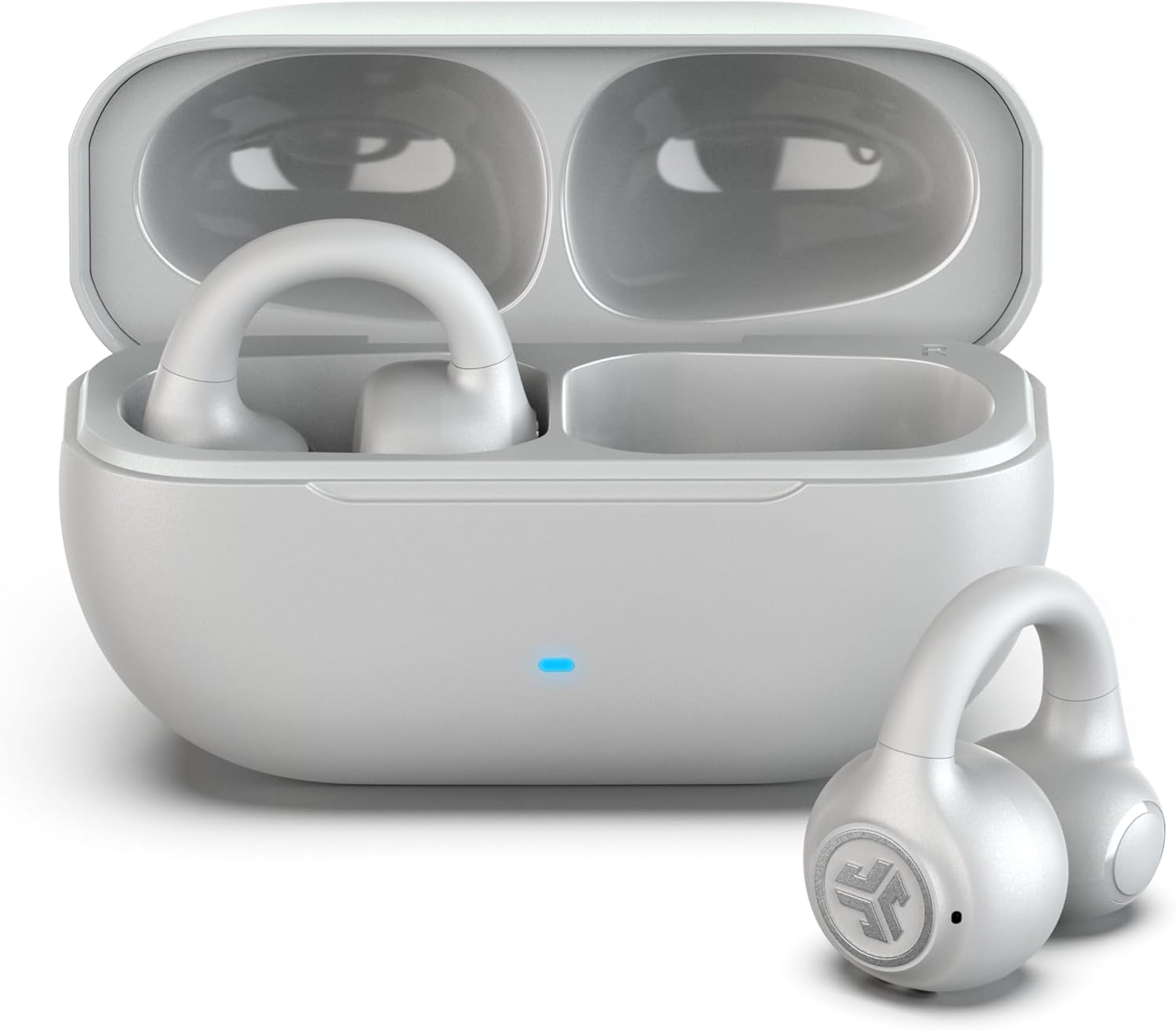 JLab, Flex, Open Ear Earbuds, Clip On Wireless Bluetooth Earbuds, Open Ear Headphones, Cloud...