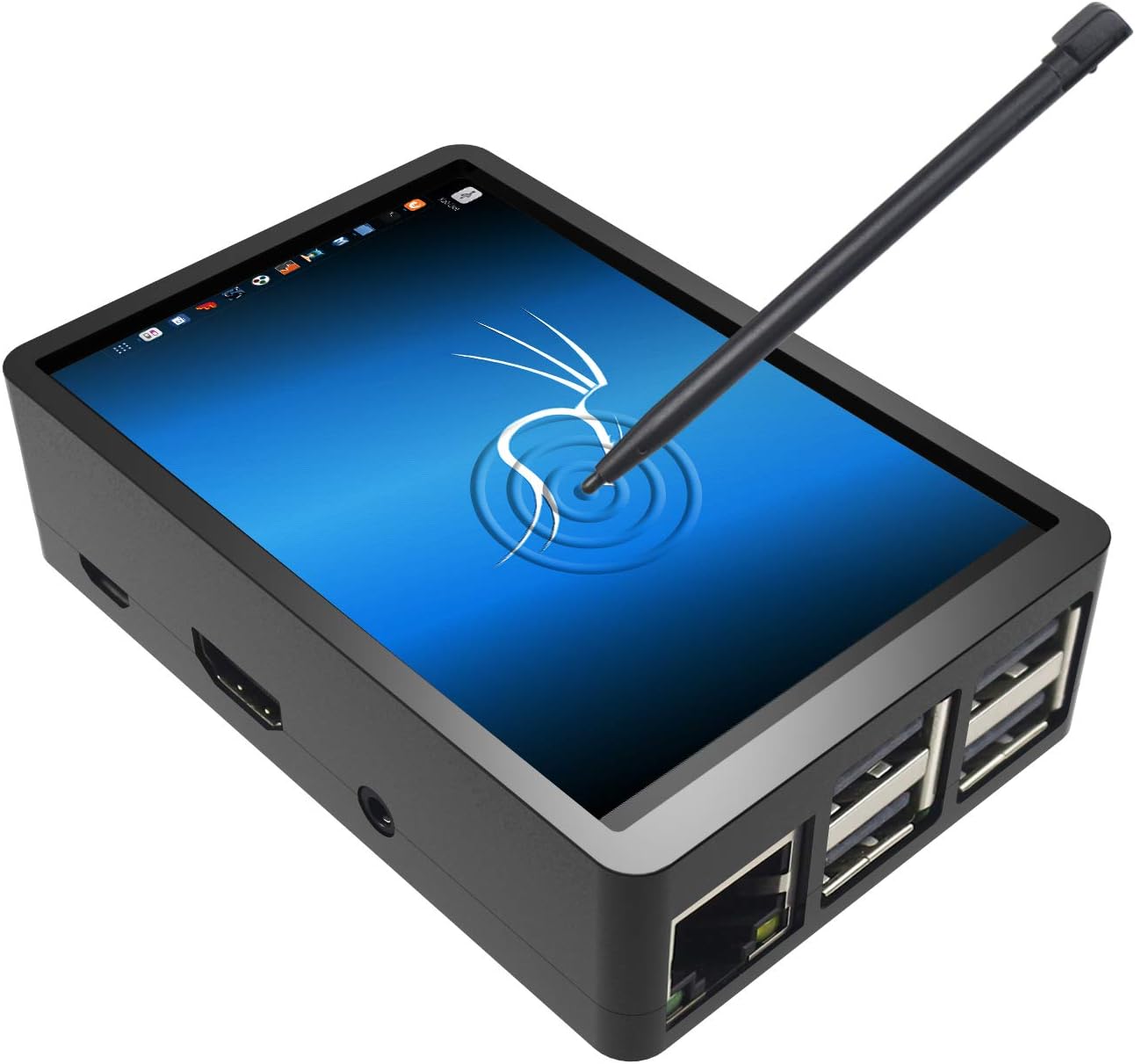 JUN-ELECTRON for Raspberry Pi 3 B+ 3.5 inch Touch Screen with Case, 320x480 Pixel Monitor...
