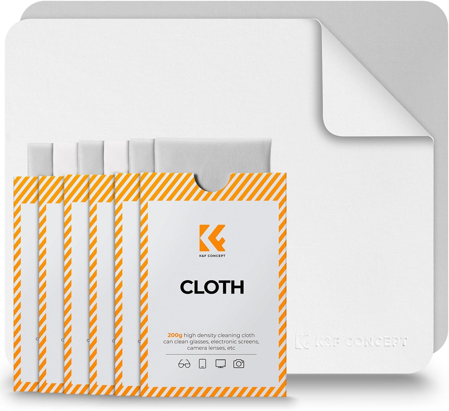 K&F CONCEPT 12 Pack Lens Cleaning Cloth | Microfiber Cleaning Cloth | Glasses Cleaning...