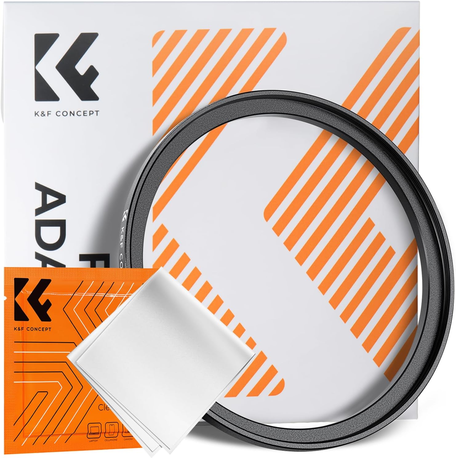 K&F CONCEPT 67-82mm Step-Up Ring Adapter, 67mm to 82mm Step Up Filter Ring for 67mm Lens...