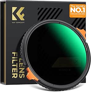 K&F CONCEPT 67mm True Color Variable Fader ND2-32 ND Filter and CPL Circular Polarizing Lens...