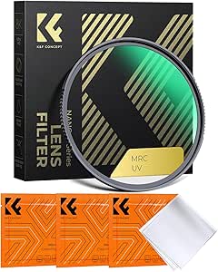 K&F CONCEPT 77mm MC UV Protection Filter with 28 Multi-Layer Coatings HD/Hydrophobic/Scratch...