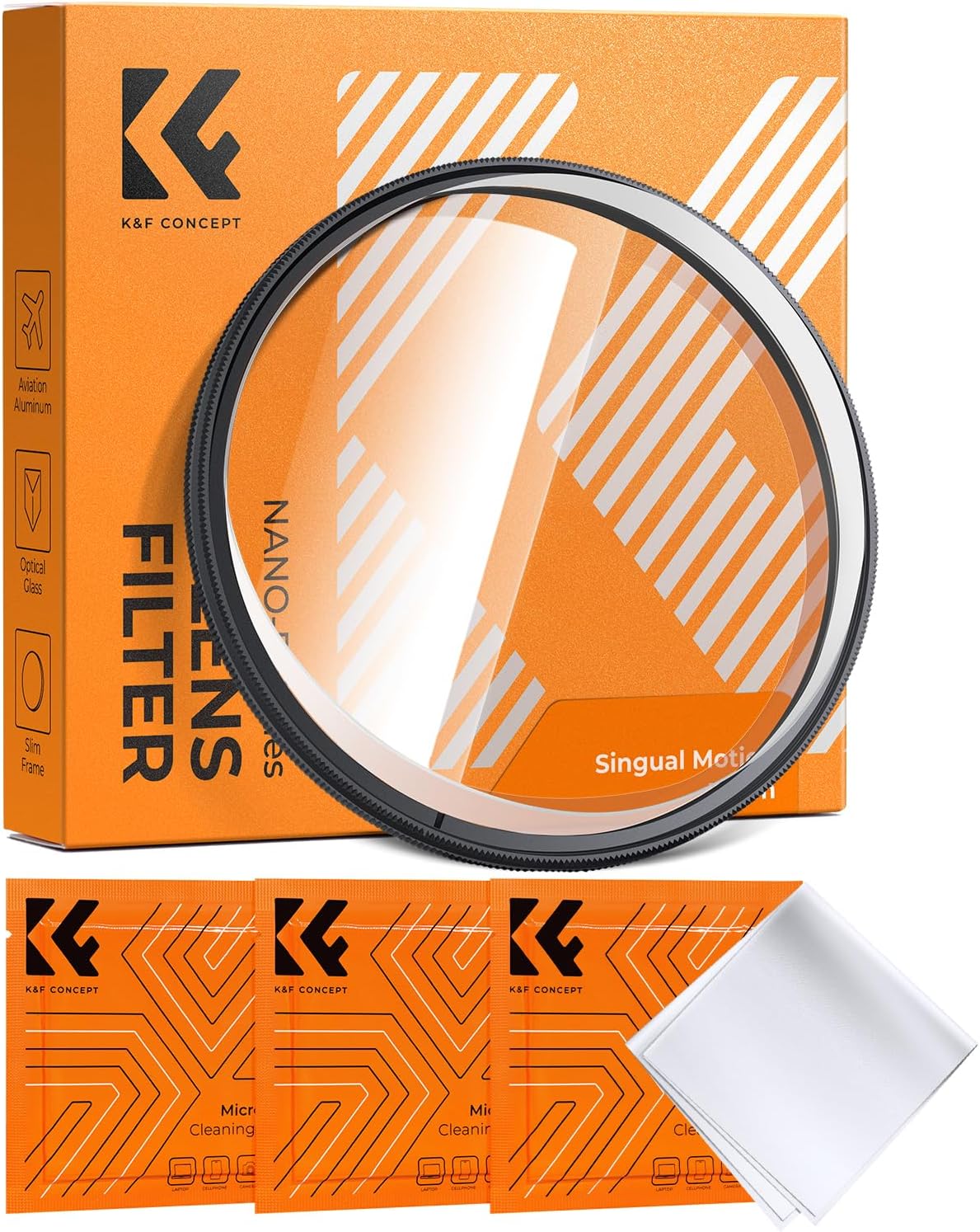 K&F CONCEPT 82mm Unilateral Blur Ghost Motion Filter Super Speed Effects for Camera Lens...
