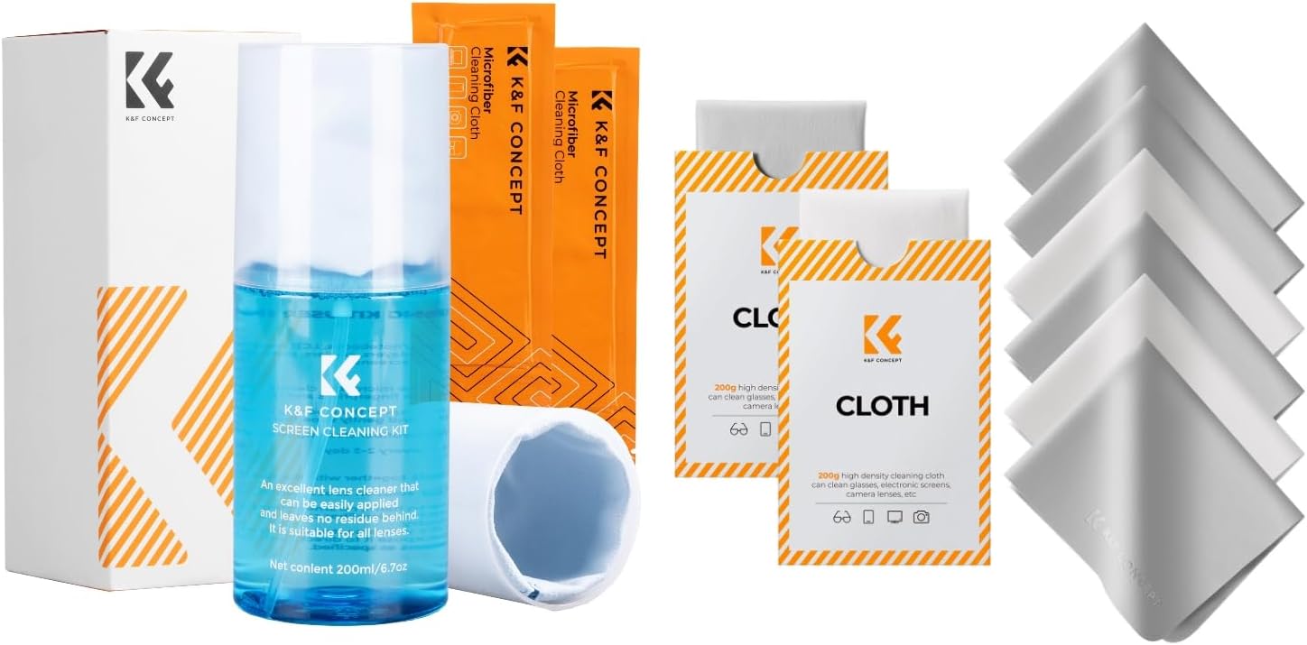K&F Concept Lens Cleaning Cloth | Microfiber Cleaning Cloth | Glasses Cleaning Cloths |...
