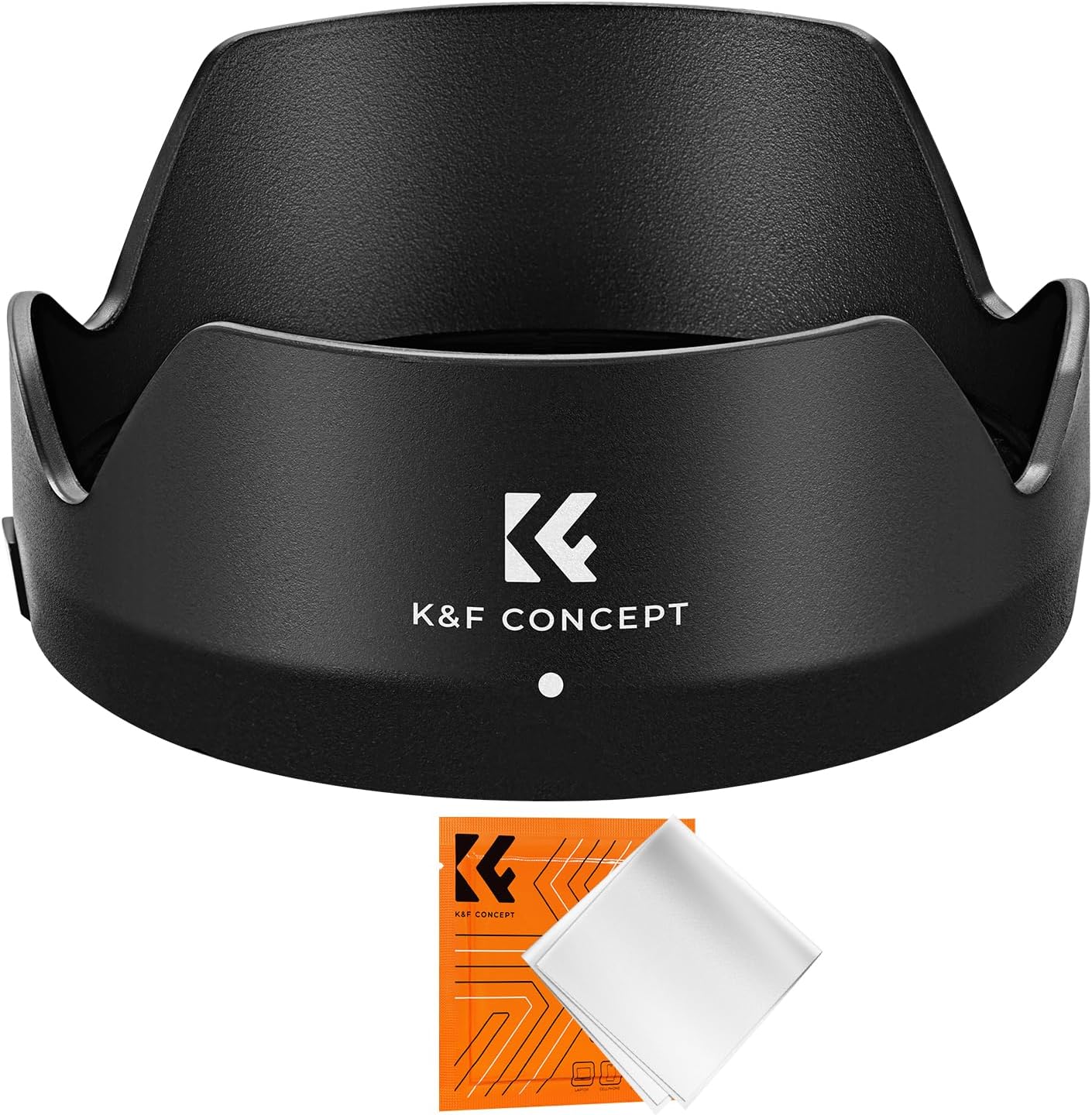 K&F CONCEPT Lens Hood Compatible with Canon EF 50mm f/1.8 STM Lens, Reversible Snap on...