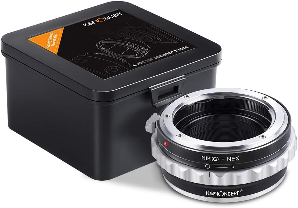 K&F Concept Lens Mount Adapter Compatible with Nikon G AF-S F AIS AI Nikkor F Mount G-Type...