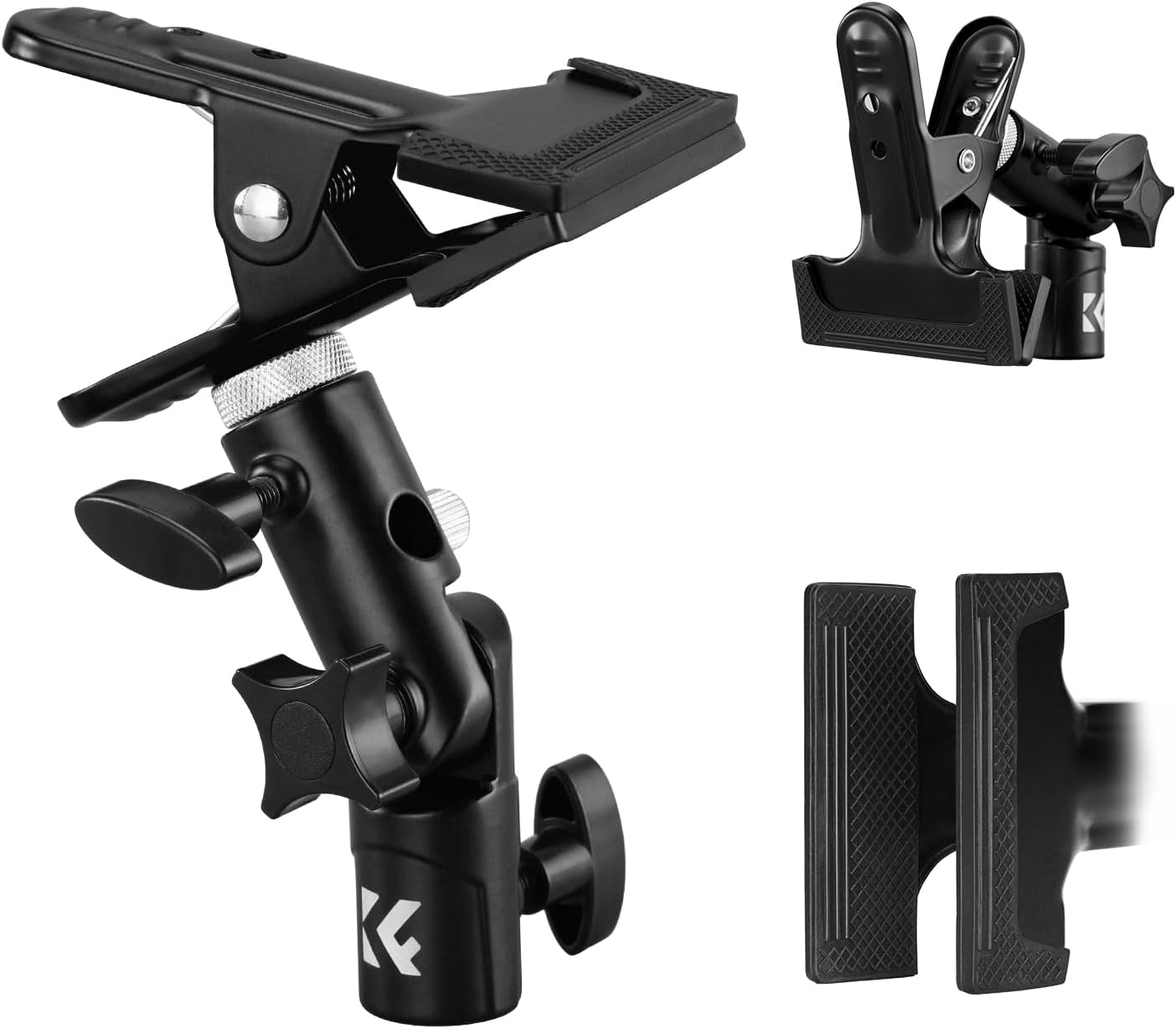 K&F CONCEPT Photography Reflector Holder, Photo Video Studio 5/8" Heavy Duty Metal Clamp...