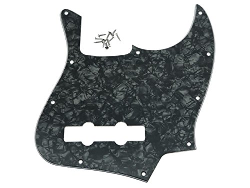KAISH 4 String J Bass Style Pickguard Bass Pick Guard Scratch Plate for USA/Mexico Jazz J...